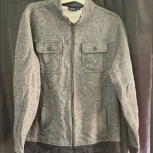 Apt. 9 Heather Gray Zip-Front Sweatshirt Jacket